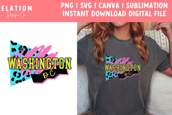 Washington DC Retro Png Svg Review for Real Embroidery